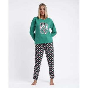 Disney pour femme. 60571-0-000359 Pyjama à manches longues Bold Style green (XL), Homewear, Vert, Coton, Manche longue - Publicité