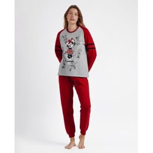 Disney pour femme. 60558-0-000106 Pyjama à manches longues Mickey Shadows gris (M), Homewear, Coton, Polyester, Manche longue - Publicité