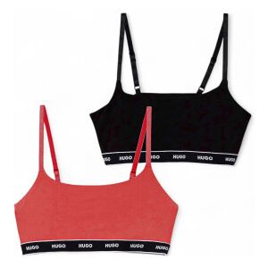 HUGO pour femme. 50545691 Jeu de deux soutiens-gorge noir, rouge (XS), Homewear, Coton - Publicité HUGO pour femme. 50545691 Jeu de deux soutiens-gorge noir, rouge (XS), Homewear, Coton - Publicité