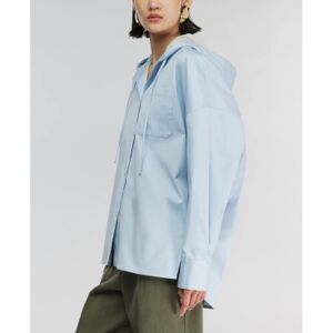 Semicouture pour femme. Y5WK11 Chemise bleue de Greta (38), Casuel, Coton, Manche longue - Publicité Semicouture pour femme. Y5WK11 Chemise bleue de Greta (38), Casuel, Coton, Manche longue - Publicité