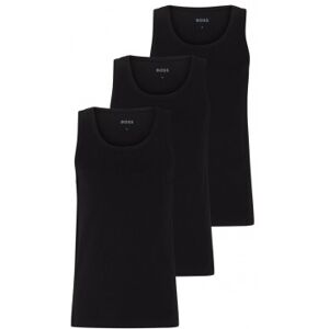 Boss pour homme. 50475278 3P Classic T-shirt sans manches 10243514 01 noir (L), Coton, Sans manches / bretelles - Publicité Boss pour homme. 50475278 3P Classic T-shirt sans manches 10243514 01 noir (L), Coton, Sans manches / bretelles - Publicité