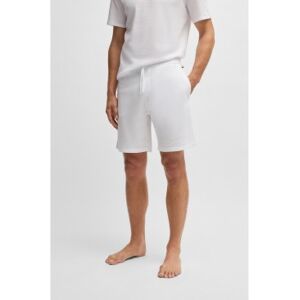 Boss pour homme. 50535884 Short de pyjama en maille blanche (M), Homewear, Coton - Publicité Boss pour homme. 50535884 Short de pyjama en maille blanche (M), Homewear, Coton - Publicité