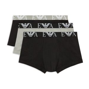 Giorgio Armani Emporio Armani pour homme. 111357_4R715 Pack 3 Boxers unis noir, gris (XXL), Homewear, Coton - Publicité