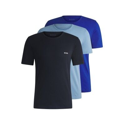 Boss pour homme. 50532468 Lot de 3 gilets bleus (XL), Homewear, Coton - Publicité Boss pour homme. 50532468 Lot de 3 gilets bleus (XL), Homewear, Coton - Publicité