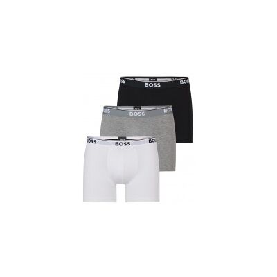 Boss pour homme. 50475282 Pack 3 Boxer 3P Power gris, blanc, noir (S), Homewear, Coton - Publicité Boss pour homme. 50475282 Pack 3 Boxer 3P Power gris, blanc, noir (S), Homewear, Coton - Publicité