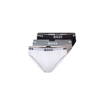 Boss pour homme. 50475273 Lot de 3 slips blanc, gris, noir (L), Homewear, Coton - Publicité Boss pour homme. 50475273 Lot de 3 slips blanc, gris, noir (L), Homewear, Coton - Publicité