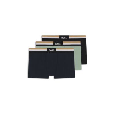 Boss pour homme. 50516542 Set 3 Caleçons Boxer Motion green, black, navy (S), Homewear, Multicolore, Coton - Publicité Boss pour homme. 50516542 Set 3 Caleçons Boxer Motion green, black, navy (S), Homewear, Multicolore, Coton - Publicité