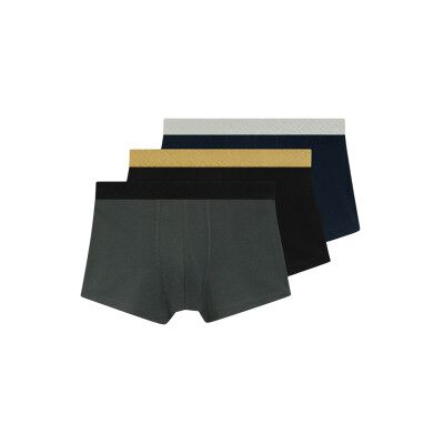 Boss pour homme. 50546808 Lot de 3 caleçons en coton noir, bleu, vert (S), Homewear - Publicité Boss pour homme. 50546808 Lot de 3 caleçons en coton noir, bleu, vert (S), Homewear - Publicité