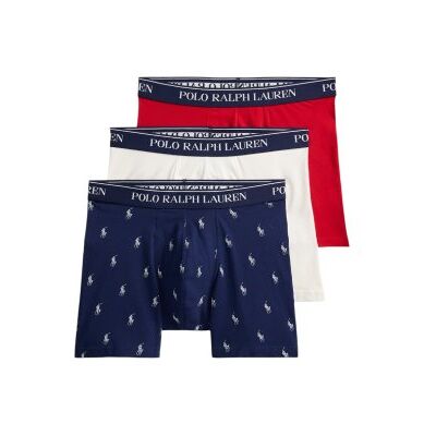 Polo Ralph Lauren pour homme. 714830300102 Set 3 boxers en coton stretch marine, blanc, rouge (XL), Homewear - Publicité Polo Ralph Lauren pour homme. 714830300102 Set 3 boxers en coton stretch marine, blanc, rouge (XL), Homewear - Publicité