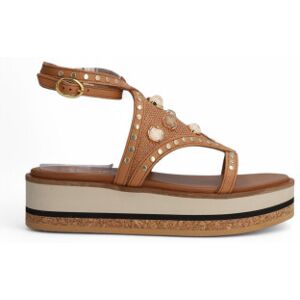 Alpe pour femme. 549514 Sandales en cuir Kenia marron (36), 3 à 5 cm, Boucle, Casuel - Publicité Alpe pour femme. 549514 Sandales en cuir Kenia marron (36), 3 à 5 cm, Boucle, Casuel - Publicité