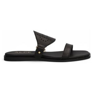 Alpe pour femme. 546708 Sandales en cuir Sheila noir (36), Plat, Aucun, Casuel - Publicité Alpe pour femme. 546708 Sandales en cuir Sheila noir (36), Plat, Aucun, Casuel - Publicité