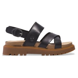 Timberland pour femme. TB0A61TRW021 Sandales en cuir Clairemont Way à bride arrière noir (37 W), Plat, Boucle, Casuel - Publicité Timberland pour femme. TB0A61TRW021 Sandales en cuir Clairemont Way à bride arrière noir (37 W), Plat, Boucle, Casuel - Publicité