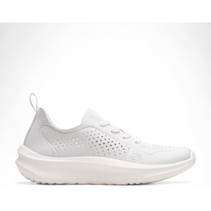 Clarks pour femme. 26184294 Baskets Solevana en cuir blanc (39), 1 à 3 cm, Lacets, Casuel - Publicité Clarks pour femme. 26184294 Baskets Solevana en cuir blanc (39), 1 à 3 cm, Lacets, Casuel - Publicité
