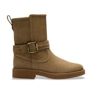 Clarks pour femme. 26182890 Bottes en cuir Nella Mid beige (39.5), Plat, 1 à 3 cm, Fermeture éclair, Casuel - Publicité Clarks pour femme. 26182890 Bottes en cuir Nella Mid beige (39.5), Plat, 1 à 3 cm, Fermeture éclair, Casuel - Publicité
