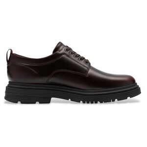 Clarks pour homme. 26183266 Badbury Lace Leather Shoes brown (45), Cuir, Marron, Plat, 1 à 3 cm, Lacets, Casuel - Publicité Clarks pour homme. 26183266 Badbury Lace Leather Shoes brown (45), Cuir, Marron, Plat, 1 à 3 cm, Lacets, Casuel - Publicité