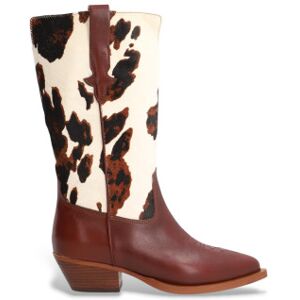 Alpe pour femme. 554674 Bottes en cuir western marron (38), 3 à 5 cm, Aucun, Casuel - Publicité Alpe pour femme. 554674 Bottes en cuir western marron (38), 3 à 5 cm, Aucun, Casuel - Publicité