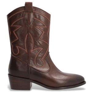 Alpe pour femme. 538635 Bottes en cuir Queens marron (36), 3 à 5 cm, Aucun, Casuel - Publicité Alpe pour femme. 538635 Bottes en cuir Queens marron (36), 3 à 5 cm, Aucun, Casuel - Publicité
