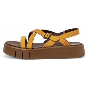 ART pour femme. 1185312F5003_024 Sandales en cuir 1853 Malaga jaune (38), 3 à 5 cm, Boucle, Casuel - Publicité ART pour femme. 1185312F5003_024 Sandales en cuir 1853 Malaga jaune (38), 3 à 5 cm, Boucle, Casuel - Publicité