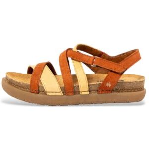 ART pour femme. 1171413GY003_0MU Sandales en cuir 1714 Rhodes orange, jaune (42), Plat, Velcro, Casuel - Publicité ART pour femme. 1171413GY003_0MU Sandales en cuir 1714 Rhodes orange, jaune (42), Plat, Velcro, Casuel - Publicité