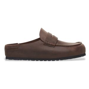 Birkenstock pour homme. 1029617 Mocassins en Cuir Naples Wrapped marron (Coupe Standard) foncé (45), Plat, Aucun, Casuel - Publicité Birkenstock pour homme. 1029617 Mocassins en Cuir Naples Wrapped marron (Coupe Standard) foncé (45), Plat, Aucun, Casuel - Publicité