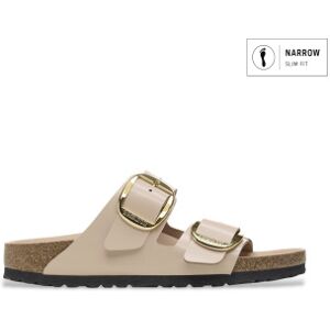 Birkenstock pour femme. 1026553 Sandales en Cuir Arizona Big Buckle (Coupe Étroite) beige (36), Plat, Aucun, Casuel - Publicité Birkenstock pour femme. 1026553 Sandales en Cuir Arizona Big Buckle (Coupe Étroite) beige (36), Plat, Aucun, Casuel - Publicité