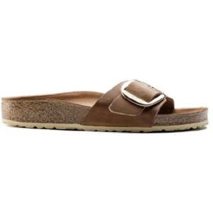 Birkenstock pour femme. 1006525 Sandales en cuir Madrid Big Buckle marron (41), Plat, Aucun, Casuel - Publicité Birkenstock pour femme. 1006525 Sandales en cuir Madrid Big Buckle marron (41), Plat, Aucun, Casuel - Publicité