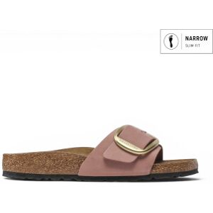 Birkenstock pour femme. 1024039 Sandales en Cuir Madrid Big Buckle (Coupe Étroite) rose (42), Plat, Nubuck, Aucun, Casuel - Publicité Birkenstock pour femme. 1024039 Sandales en Cuir Madrid Big Buckle (Coupe Étroite) rose (42), Plat, Nubuck, Aucun, Casuel - Publicité