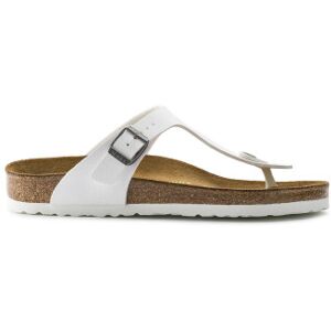 Birkenstock pour femme. 745531 Sandales Normal Gizeh Birko-Flor blanc (40), Plat, Aucun, Casuel - Publicité Birkenstock pour femme. 745531 Sandales Normal Gizeh Birko-Flor blanc (40), Plat, Aucun, Casuel - Publicité