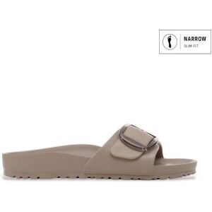 Birkenstock pour femme. 1030479 Sandales Madrid Big Buckle EVA (Coupe Étroite) gris taupe (38), Plastique, Plat, Boucle, Casuel - Publicité Birkenstock pour femme. 1030479 Sandales Madrid Big Buckle EVA (Coupe Étroite) gris taupe (38), Plastique, Plat, Boucle, Casuel - Publicité