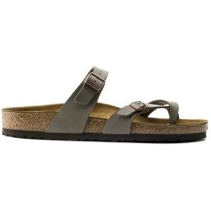 Birkenstock pour homme. 71071 Sandales Mayari Birkibuc (Coupe Regular) pierre (44), Plat, Aucun, Casuel, Taupe - Publicité Birkenstock pour homme. 71071 Sandales Mayari Birkibuc (Coupe Regular) pierre (44), Plat, Aucun, Casuel, Taupe - Publicité