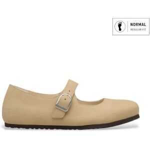 Birkenstock pour femme. 1031539 Ballerines en Cuir Santa Clarita (Coupe Regular) beige (41), Plat, Boucle, Casuel - Publicité Birkenstock pour femme. 1031539 Ballerines en Cuir Santa Clarita (Coupe Regular) beige (41), Plat, Boucle, Casuel - Publicité