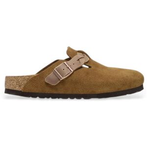 Birkenstock pour femme. 1026713 Sabots en daim marron tressé Boston (37), Plat, Cuir, Aucun, Casuel - Publicité Birkenstock pour femme. 1026713 Sabots en daim marron tressé Boston (37), Plat, Cuir, Aucun, Casuel - Publicité