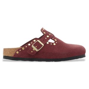 Birkenstock pour femme. 1030403 Sabots en cuir Boston Rivets marron (40), Plat, Aucun, Casuel, Grenat - Publicité Birkenstock pour femme. 1030403 Sabots en cuir Boston Rivets marron (40), Plat, Aucun, Casuel, Grenat - Publicité