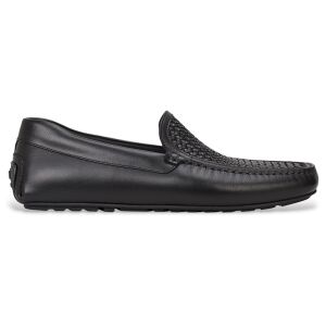 Boss pour homme. 50563133 Mocassins en cuir noir Noel (45), Plat, Aucun, Casuel - Publicité Boss pour homme. 50563133 Mocassins en cuir noir Noel (45), Plat, Aucun, Casuel - Publicité