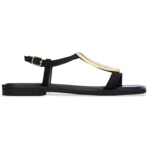 Carmela pour femme. 16329002-NEGRO Sandales en cuir 163290 noir (41), Plat, Boucle, Casuel, Classique - Publicité Carmela pour femme. 16329002-NEGRO Sandales en cuir 163290 noir (41), Plat, Boucle, Casuel, Classique - Publicité