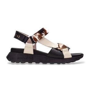 Hispanitas pour femme. CHV264807 Sandales beige Ambar (38), Cuir, Noir, 3 à 5 cm, Velcro, Casuel - Publicité Hispanitas pour femme. CHV264807 Sandales beige Ambar (38), Cuir, Noir, 3 à 5 cm, Velcro, Casuel - Publicité