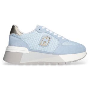 Liu Jo pour femme. BA5049PX027S3686 Baskets en daim et maille avec plateforme bleue (40), Cuir, 3 à 5 cm, Lacets, Casuel - Publicité Liu Jo pour femme. BA5049PX027S3686 Baskets en daim et maille avec plateforme bleue (40), Cuir, 3 à 5 cm, Lacets, Casuel - Publicité