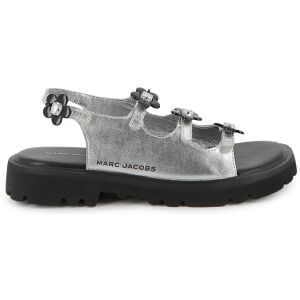 Marc Jacobs pour fille. W60822 Sandales métalliques argentées (35), Cuir, Plat, Boucle, Casuel, mode enfantine - Publicité Marc Jacobs pour fille. W60822 Sandales métalliques argentées (35), Cuir, Plat, Boucle, Casuel, mode enfantine - Publicité