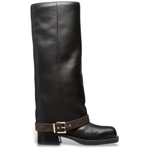 Michael Kors pour femme. 40F5COFB6L Bottes en cuir Colby marron (40), Noir, Plat, 1 à 3 cm, Aucun, Casuel - Publicité Michael Kors pour femme. 40F5COFB6L Bottes en cuir Colby marron (40), Noir, Plat, 1 à 3 cm, Aucun, Casuel - Publicité