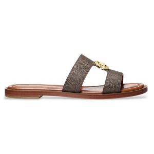 Michael Kors pour femme. 40S6ERFS2B Sandales élégantes en cuir marron (38.5), Plat, 1 à 3 cm, Aucun, Casuel - Publicité Michael Kors pour femme. 40S6ERFS2B Sandales élégantes en cuir marron (38.5), Plat, 1 à 3 cm, Aucun, Casuel - Publicité