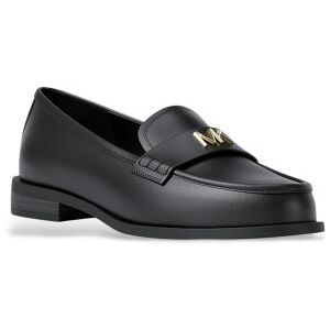 Michael Kors pour femme. 40F5LXFP1L Loafer Lex mocassins en cuir noir (37), Plat, Aucun, Casuel - Publicité Michael Kors pour femme. 40F5LXFP1L Loafer Lex mocassins en cuir noir (37), Plat, Aucun, Casuel - Publicité