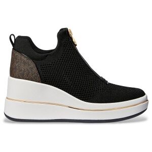 Michael Kors pour femme. 43R6EMFP3D Emmy Mesh Zip-up Sneakers brown, black (41), Noir, 3 à 5 cm, Fermeture éclair, Casuel - Publicité Michael Kors pour femme. 43R6EMFP3D Emmy Mesh Zip-up Sneakers brown, black (41), Noir, 3 à 5 cm, Fermeture éclair, Casuel - Publicité