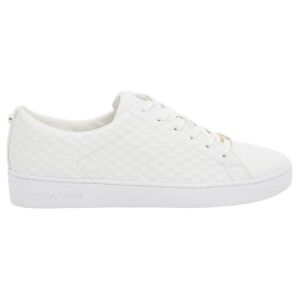 Michael Kors pour femme. 43R4KTFS1L Baskets à logo Keaton (40), Blanc, Plat, Lacets, Casuel - Publicité Michael Kors pour femme. 43R4KTFS1L Baskets à logo Keaton (40), Blanc, Plat, Lacets, Casuel - Publicité