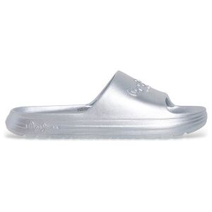 Pepe Jeans pour femme. PLS70165 Tongs de plage Slidemet argent (41), Argenté, Plat, Aucun, Beachwear - Publicité Pepe Jeans pour femme. PLS70165 Tongs de plage Slidemet argent (41), Argenté, Plat, Aucun, Beachwear - Publicité