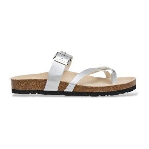 Pepe Jeans pour femme. PLS800001 Sandales Oban Cool argentées (37), Plat, 1 à 3 cm, Aucun, Casuel - Publicité Pepe Jeans pour femme. PLS800001 Sandales Oban Cool argentées (37), Plat, 1 à 3 cm, Aucun, Casuel - Publicité