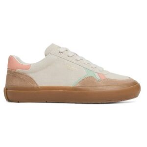 Pepe Jeans pour femme. PLS31586 Travis Retro - Baskets en cuir blanc cassé (38), Plat, Lacets, Casuel - Publicité Pepe Jeans pour femme. PLS31586 Travis Retro - Baskets en cuir blanc cassé (38), Plat, Lacets, Casuel - Publicité