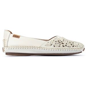 Pikolinos pour femme. 578-4976 Ballerines en cuir blanc Jerez (35), Plat, Aucun, Classique - Publicité Pikolinos pour femme. 578-4976 Ballerines en cuir blanc Jerez (35), Plat, Aucun, Classique - Publicité