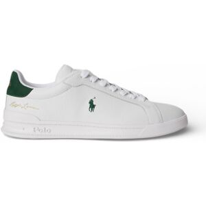 Polo Ralph Lauren pour homme. 809P10044001 Baskets en cuir blanc Heritage Court II (44), Plat, Lacets, Casuel - Publicité Polo Ralph Lauren pour homme. 809P10044001 Baskets en cuir blanc Heritage Court II (44), Plat, Lacets, Casuel - Publicité