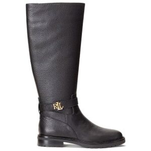 Lauren Ralph Lauren pour femme. 802915444001 Hallee Leather Boots noir (36), Cuir, 1 à 3 cm, Fermeture éclair, Casuel - Publicité Lauren Ralph Lauren pour femme. 802915444001 Hallee Leather Boots noir (36), Cuir, 1 à 3 cm, Fermeture éclair, Casuel - Publicité