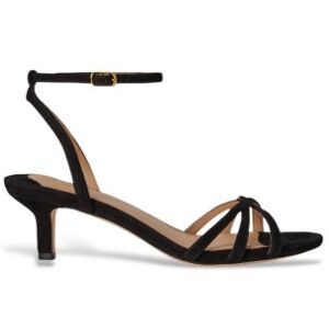 Lauren Ralph Lauren pour femme. 802P06395008 Sandales à talons Allie en cuir noir (35), 3 à 5 cm, Boucle, Casuel, Fête, Classique - Publicité Lauren Ralph Lauren pour femme. 802P06395008 Sandales à talons Allie en cuir noir (35), 3 à 5 cm, Boucle, Casuel, Fête, Classique - Publicité